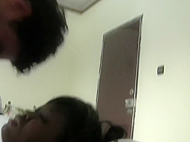 Chocolate beauty Stephanie gets banged by her white boyfriend Antonio