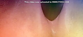 Chubby pussy cucumber play