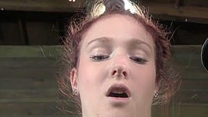 Clit Pierced Redhead Sub Flogged And Toyed