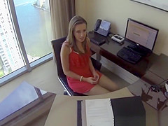 Cocksucking babe pov fucked on webcam