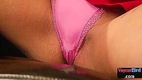 College uniform CFNM femdom babes tease wankee