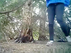 Compilation of chicks secretly filmed pissing outdoors