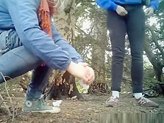 Compilation of chicks secretly filmed pissing outdoors