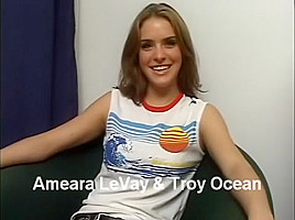 Crazy pornstar Ameara LeVay in incredible cunnilingus, small tits sex clip
