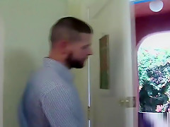 Cum guzzling dude rimmed