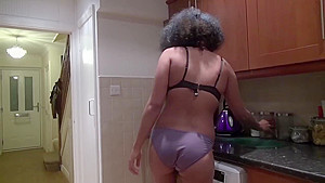 Curly ebony gets fucked by a British man