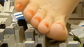 Cute asian giantess rampage 1