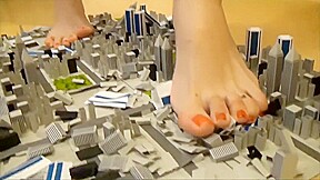 Cute asian giantess rampage 1