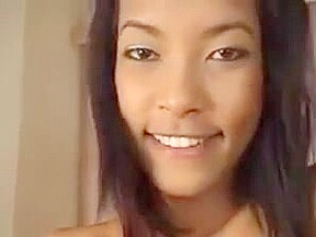 Cute smiling asian ladyboy in solo