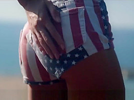 DOE DOLLS - Russian Gina Gerson babe outdoor blowjob