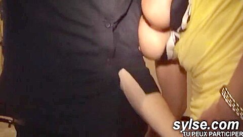Deflowering On The Train By Hot Step mom - French Step mom