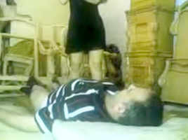 Desi home made porn video of a curvy babe riding cock