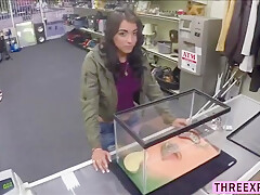 Desperate teen 18+ Jessi Bangs Pawn Managers Big Cock For R