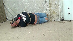 DizDt Brenda Jeans Shoe Over Face Hogtie