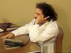 Doctor watches patients fuck on the operation table