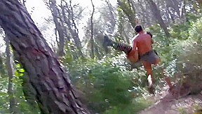 Dude conjured a sexy girl in the forest