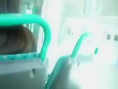 Dude furiously masturbates his weenie on the bus