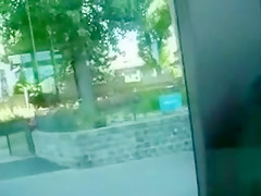 Dude furiously masturbates his weenie on the bus