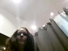 Dutch girl Plays in Dressingroom