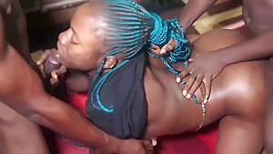Ebony Gets Pounded By Step brothers