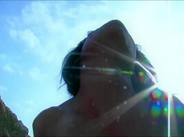 Ebony Goddess Fucking On The Beach