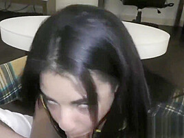 Ebony Teen 18+ Deepthroat Bj - Sloppy And Wild!