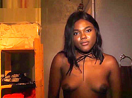 Ebony Yara Skye's First Experience At Gloryhole