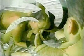 Ebony tranny is rammed with huge cock!