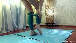 Elizabeth Johns - Blue Tights Blue Top