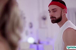 Emma Rose In Hot Transexual Fucks Hunk Gym Instructor