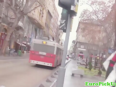 Euro Amateur Pickedup In Public Before Bj
