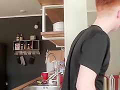 Euro twinks in threeway ride bareback