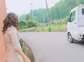 Exotic Japanese model Maki Hojo in Hottest Public JAV movie