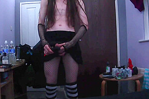 Femboy Axcii Takes Anal Toy