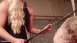 Femdom With Cattle Prod Tazappers Man