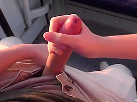 Femfoxfury - Funicular Blowjob With Cum In Mouth