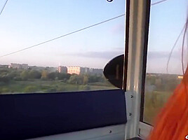 Femfoxfury - Funicular Blowjob With Cum In Mouth