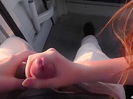 Femfoxfury - Funicular Blowjob With Cum In Mouth