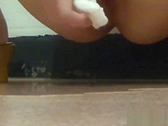 Fetish asian teenager 18+ peeing on stairs