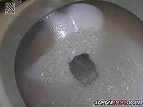 Filthy Asian toy fucking before going to school