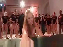 Filthy Blonde Whore Gets Fucked
