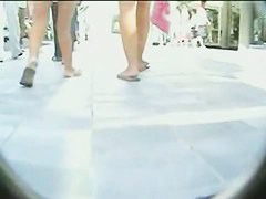 Fine asses on video, two chicks shopping upskirt porno video