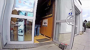 Flashing Around Gas Station
