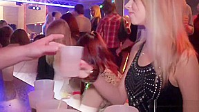 Flashing amateur party babes from europe