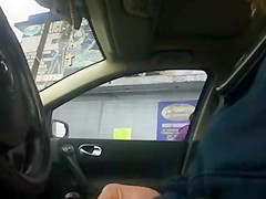 Flashing in the car 11
