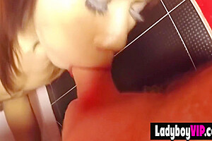 Flat Chested Thai Ladyboy Kim Loves Rough Blowjobs And Pissing Sex 7 Min
