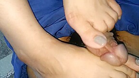 Foothub-sexy Asian Toe Job Footjob 