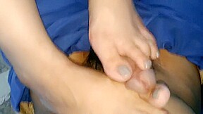Foothub-sexy Asian Toe Job Footjob 
