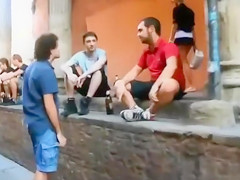 Foxy mademoiselle enjoys pleasuring her hungry pussy in public