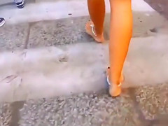Foxy mademoiselle enjoys pleasuring her hungry pussy in public